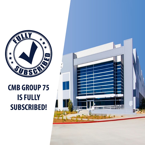 CMB Announces Full Subscription of Group 75 and Receives USCIS Approval On Our Currently Available Group 78 Project